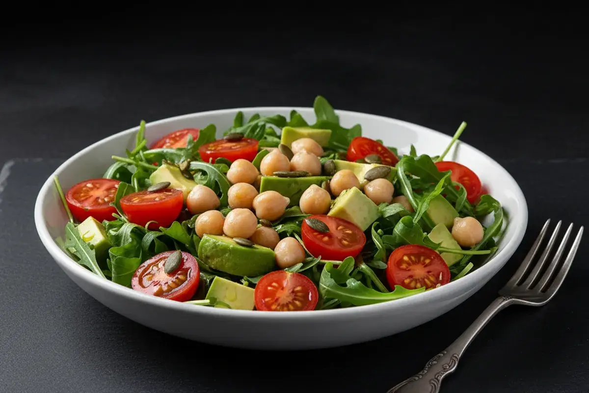 Chickpea, Avocado and Arugula Salad